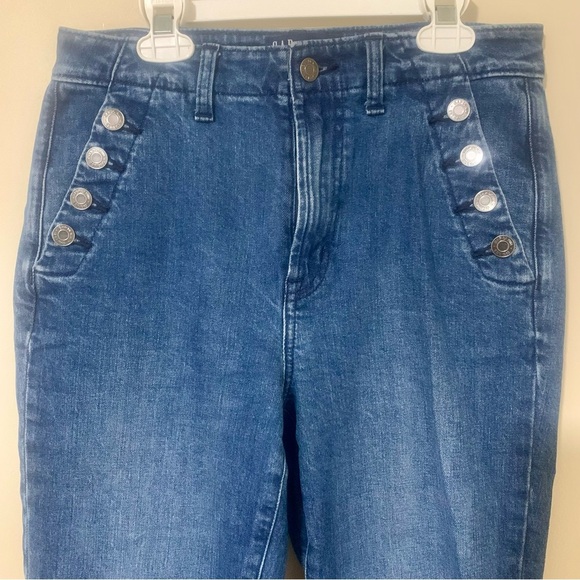GAP denim '70s flare medium wash sailor jeans size 4/27R EUC - Picture 5 of 8